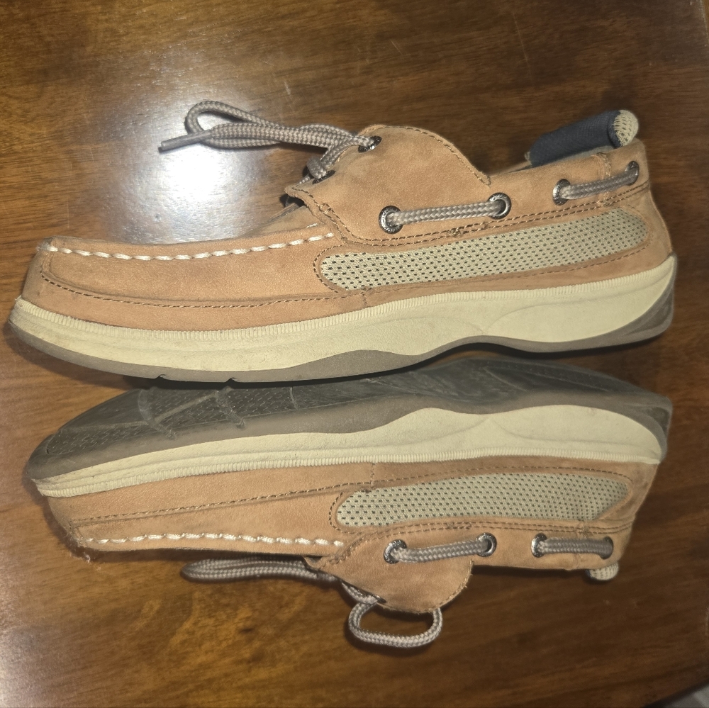 Sperry Boys Topsider Lanyard boat shoes size Y5.5M - Picture 2 of 9